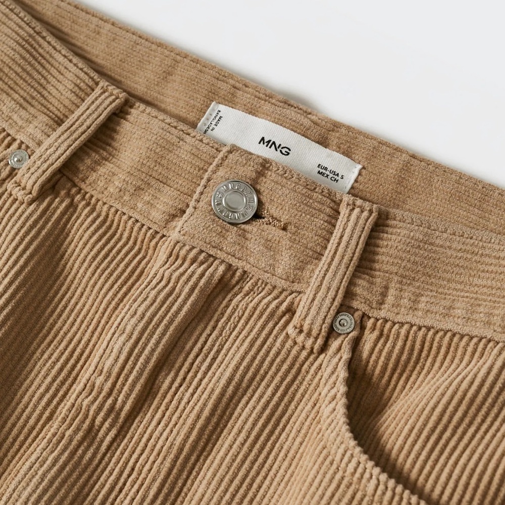 MANGO Tan Corduroy Co-Ord - Picture 6 of 15
